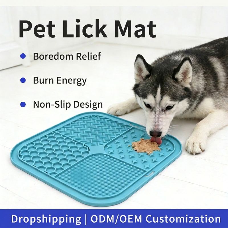 Pet licking mat from audited Chinese pet supply factory