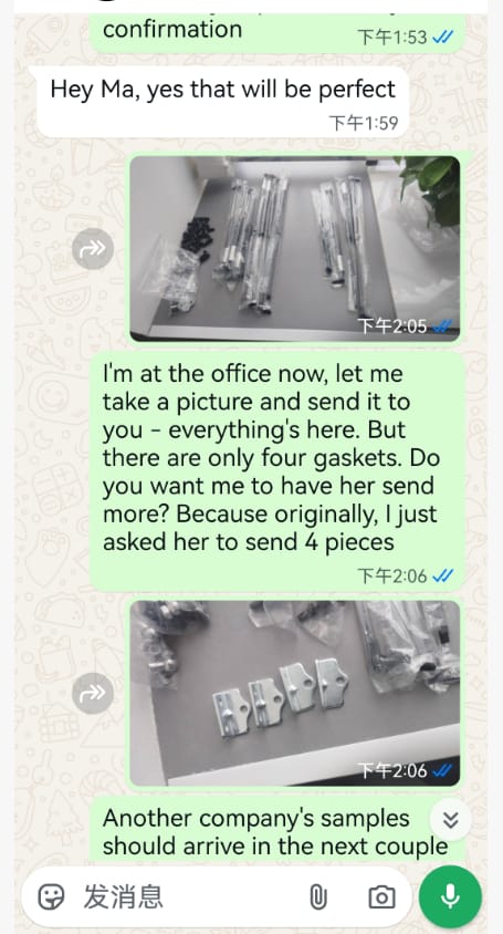 Repeat order - gaskets