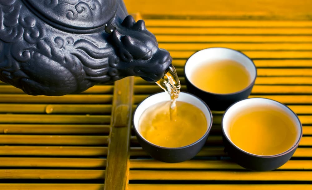 Tea ceremony pouring
